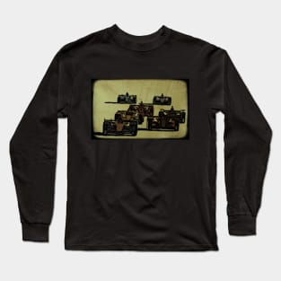 Formula 1 Race Cars in Polaroid Long Sleeve T-Shirt